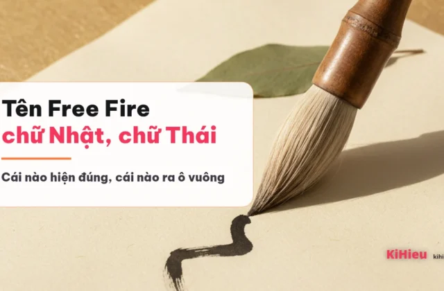 Tên Free Fire chữ Nhật, chữ Thái có bị lỗi không