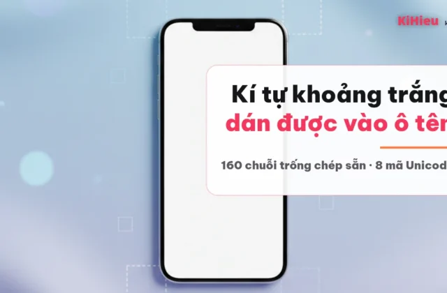 Khoảng trắng U+00A0: vì sao game chấp nhận kí tự này
